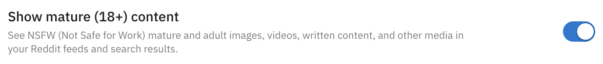 Enable mature content to access adult subreddits on this NSFW subreddit list.