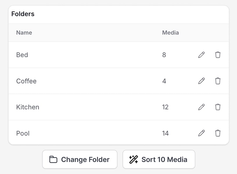 Keep thousands of files organized even as you add new content daily. Sort it manually, in bulk, or with AI.