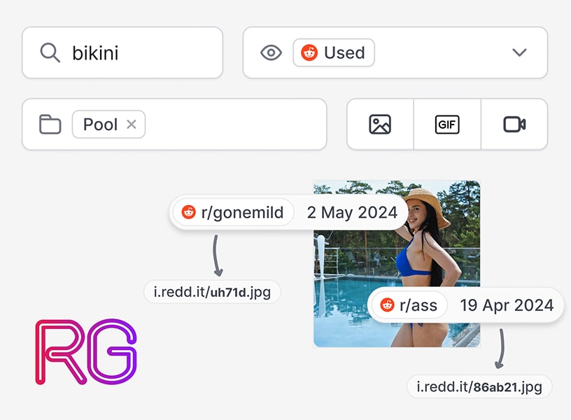 Know what you already posted where and when. Find content quickly and submit it directly or via Redgifs. It’s slightly altered with a fresh link, so mods and bots don’t know it’s a reupload.